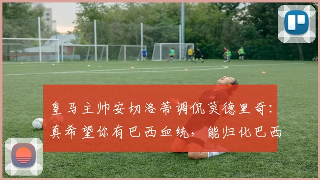 皇马主帅安切洛蒂调侃莫德里奇：真希望你有巴西血统，能归化巴西征战2026！
